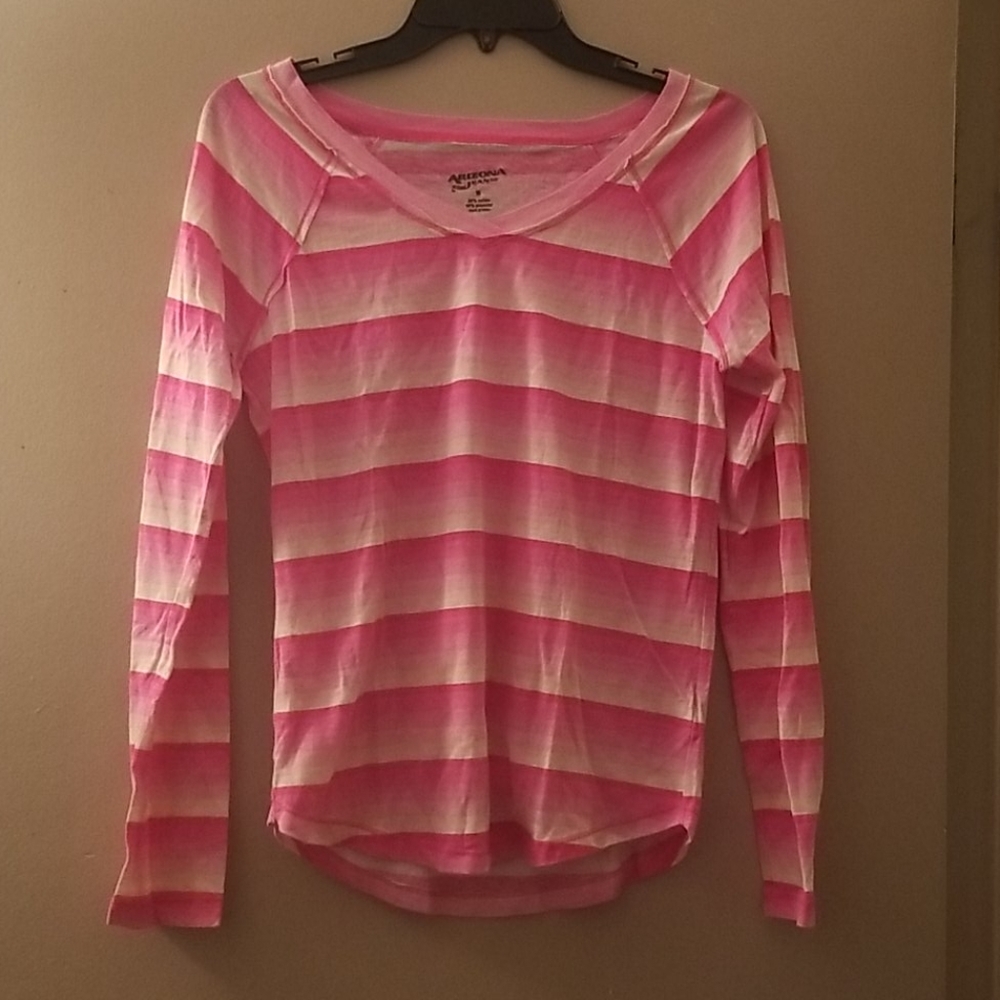 Striped long sleeve tee